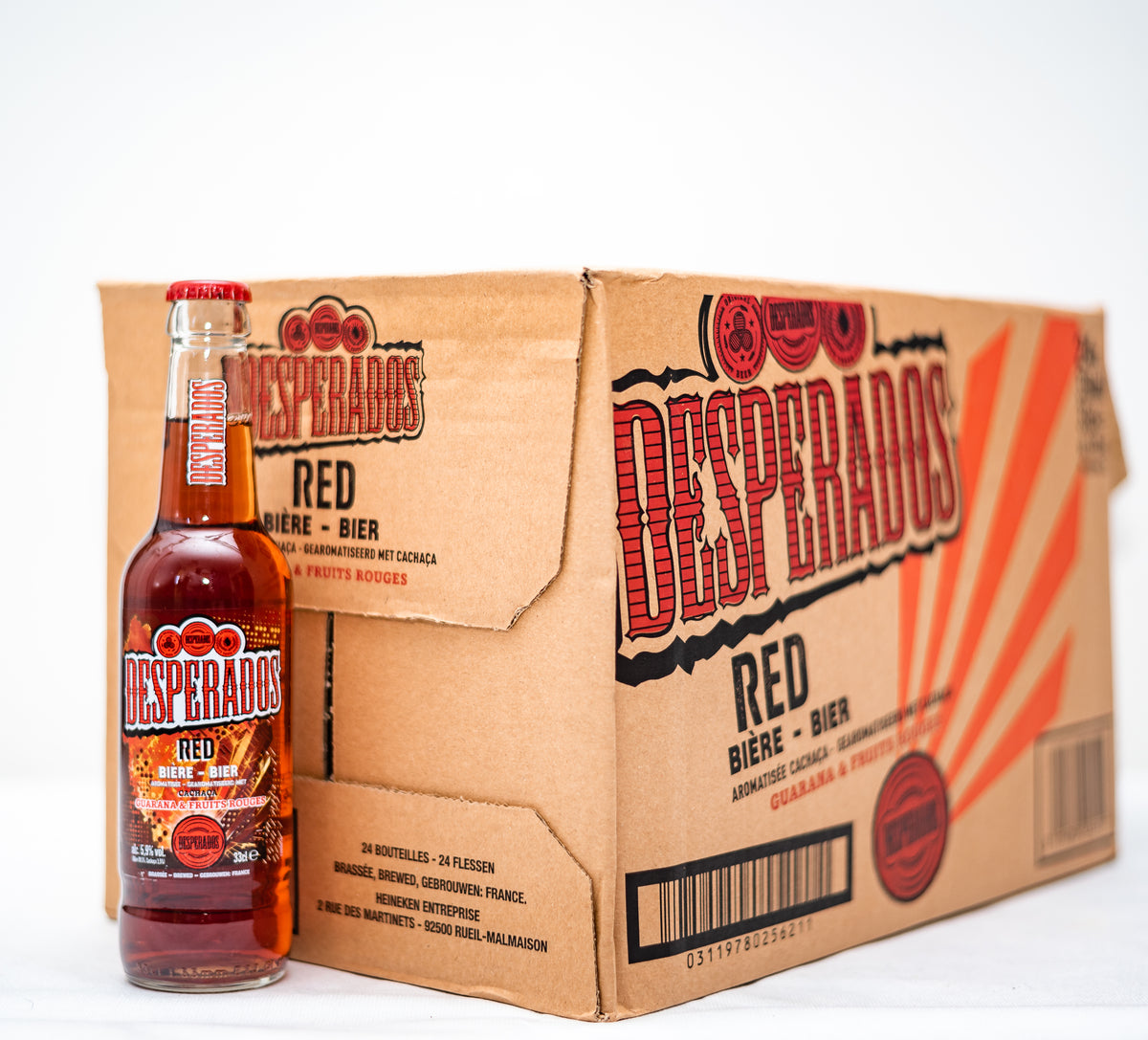 Carton Bière aromatisé DESPERADOS Red : 24x33cl – WestinDrink - Livraison  de boissons en Martinique